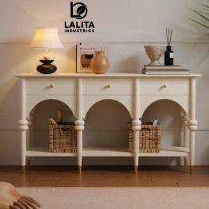 WOODEN CONSOLE TABLE - Image 6