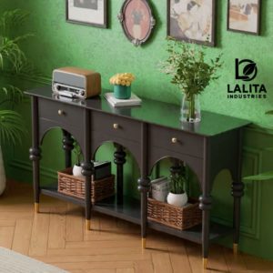 WOODEN CONSOLE TABLE - Image 5