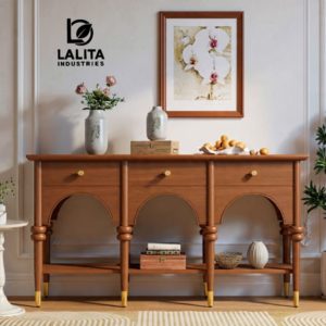 WOODEN CONSOLE TABLE - Image 1