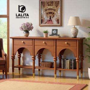 WOODEN CONSOLE TABLE - Image 2