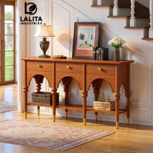 WOODEN CONSOLE TABLE - Image 3
