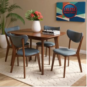 WOODEN DINING TABLE SET - Image 2